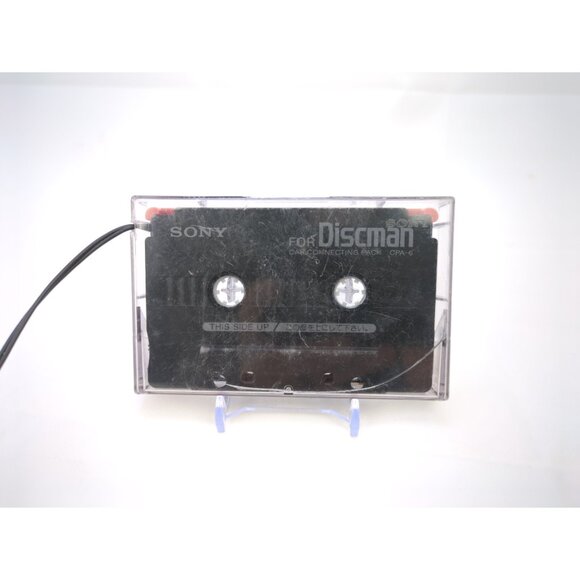 Vintage Sony Discman with Tape Adapter and Car Power Cable - Picture 8 of 10